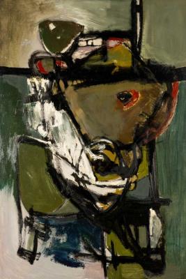 Large Abstract in Green