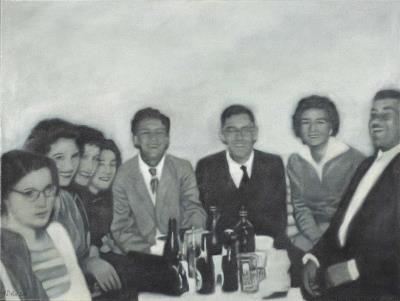 Chris, Rienie and Friends, 1960s by Karin Preller - Auction record, sale price, and art valuation. Compare with similar artists and explore comparable artworks.