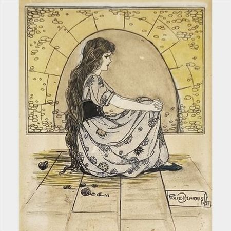 Untitled (Portrait of a Girl) by Pixie O'Harris - Auction record, sale price, and art valuation. Compare with similar artists and explore comparable artworks.