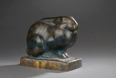 Rabbit with prone ears