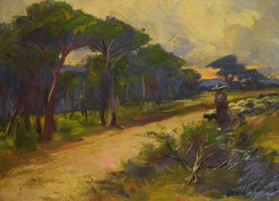 Shepherd by Auguste Fauvel - Auction record, sale price, and art valuation. Compare with similar artists and explore comparable artworks.