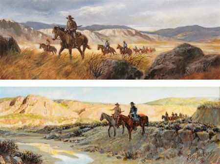 Set of two: A Hard Trail to Follow; Dawn Patrol