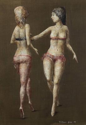 Zwei Bikinischönheiten by Volkmar Gross - Auction record, sale price, and art valuation. Compare with similar artists and explore comparable artworks.
