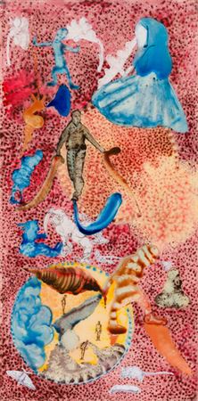 Sample artwork by Nalini Malani (Born 1946), known for painting and sculpture, projected animation, video, film - View similar artists and auction records