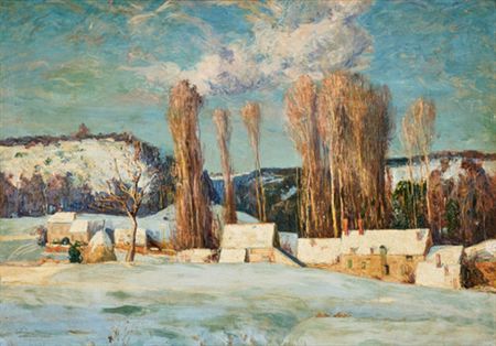 French winter landscape