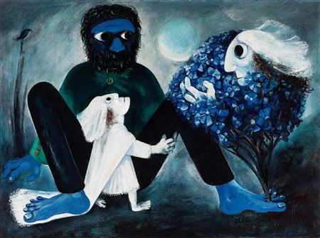 Bride in Hibiscus Bush (1958)