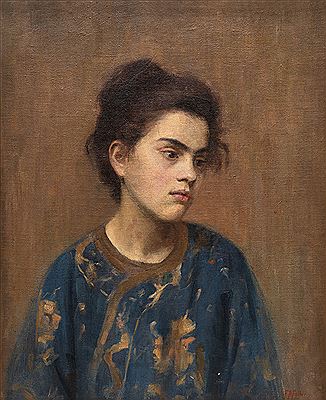 Portrait of a Girl 1896 by Florence Ada Fuller - Auction record, sale price, and art valuation. Compare with similar artists and explore comparable artworks.
