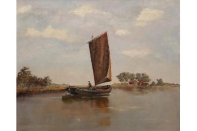 Peat Barge on the Hamme (Torfkahn auf der Hamme)