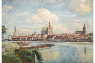 Sample artwork by Richard Blankenburg (1891 - 1955), known for landscape, still life, and cityscape paintings - View similar artists and auction records