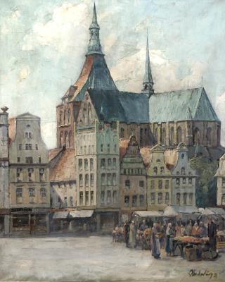 Rostock- Markt mit St. Marien