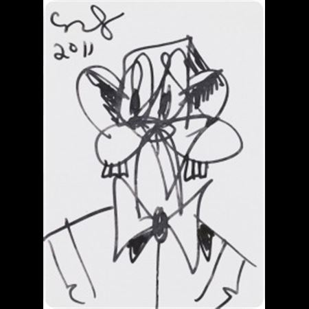 Untitled (Mental States playing card drawing)