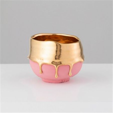 Gold ash-glazed bowl