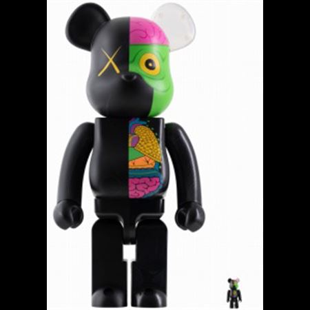 1. BE@RBRICK COMPANION 1000% Black Dissected／2. BE@RBRICK COMPANION 100% Black Dissected