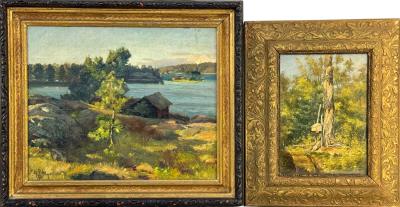 Antique Landscape Oil Paintings (2)