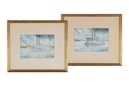 TWO WATERCOLORS