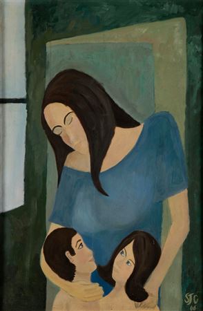 PORTRAIT OF MOTHER AND CHILDREN