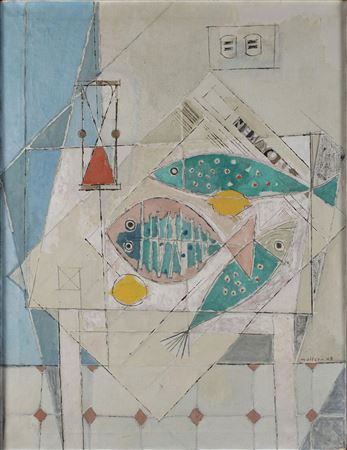 Still Life with Hourglass