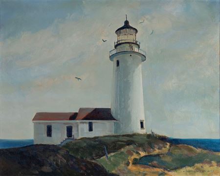 Lighthouse on the shore
