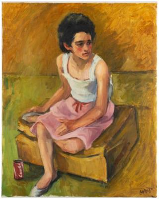 Girl with Coca Cola