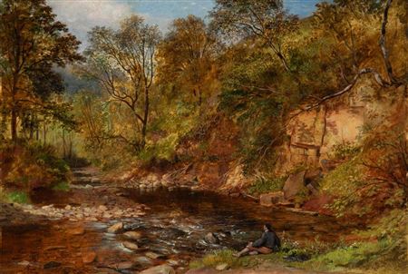 "Young fisherman by the river", 1985