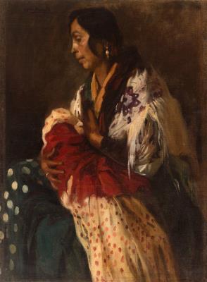 Gypsy maternity by Jose Maria Lopez Mezquita - Auction record, sale price, and art valuation. Compare with similar artists and explore comparable artworks.