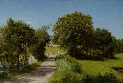 Children bathing in the river