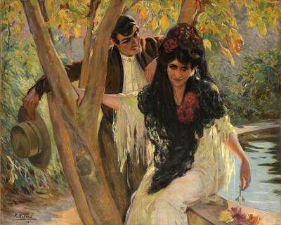 Conversation by the river