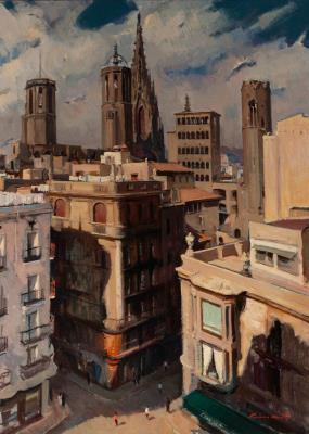 Plaza del Angel, Barcelona by Ramon Marti Cebollero - Auction record, sale price, and art valuation. Compare with similar artists and explore comparable artworks.