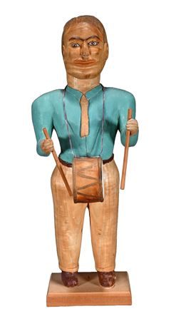Full Figure Man With Drum