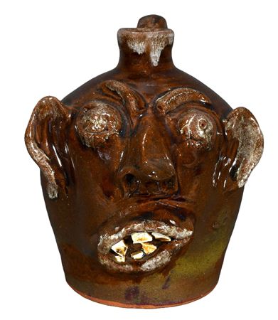 Pint Sized Face Jug with China Plate Teeth