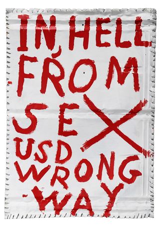 In, Hell From Sex USD Wrong Way by W C Rice - Auction record, sale price, and art valuation. Compare with similar artists and explore comparable artworks.