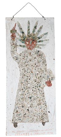 Sample artwork by Baltimore Glassman (1925 - 2003), known for folk art paintings - View similar artists and auction records