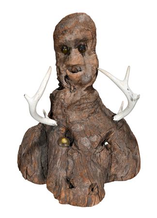 Anthropomorphic Man and Deer Figure
