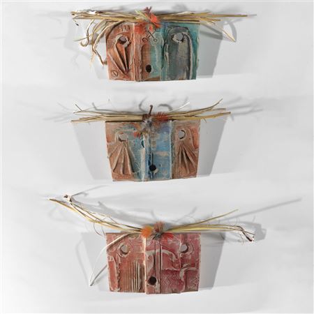 Group of Three Yei Masks, 2014