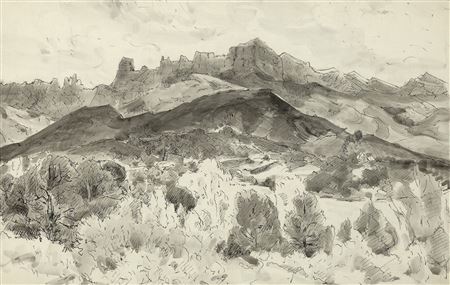 Untitled (Southwestern Landscape)