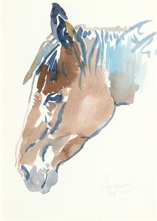 Untitled (Profile of a Horse), 2000