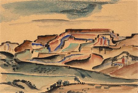 Untitled (Landscape with Mesas)
