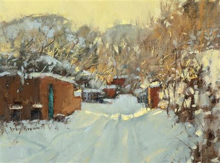 Sample artwork by Irby Graves Brown (1928 - 2016), known for southwest landscape painting, teaching - View similar artists and auction records