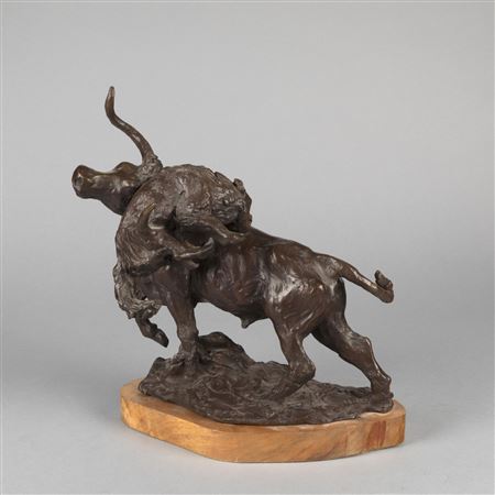 Untitled (Longhorn and Coyote)