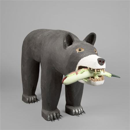 Bear with Fish, 1992