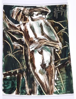 Group of Three: Buffalo Skull + Female Nude + Standing Nude