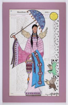 Untitled (Ledger Painting)