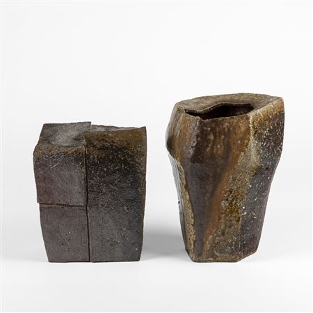 Two Ceramic Vase Forms: Form No. 7 + No. 9