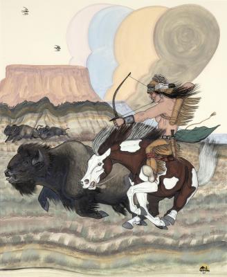 Untitled (Buffalo Hunt)