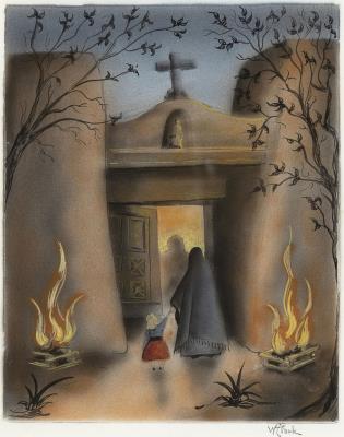 Bonfires at Navidad, ca. 1940