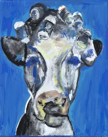 Untitled (Cow with Curlers)