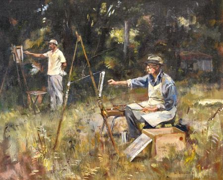 Pupil and Teacher/The Painting Lesson