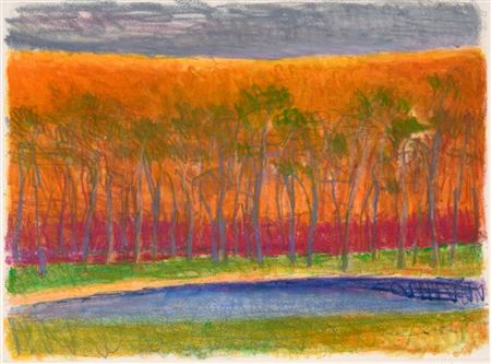 Red Sky with Trees, 1994