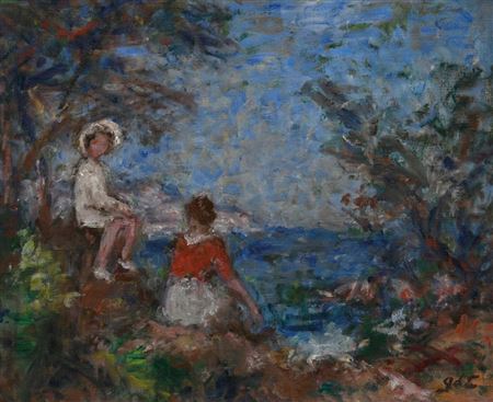 "Famille au bord de la Mer" (Family by the Sea)