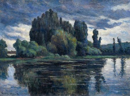 "Rolleboise, Bord de Riviere sous un Ciel Orgeux", 1912